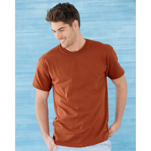 Gildan Ultra Cotton T-Shirt - 100% Cotton, Relaxed Fit, Mediumweight (Sand Color, Medium) - View #4