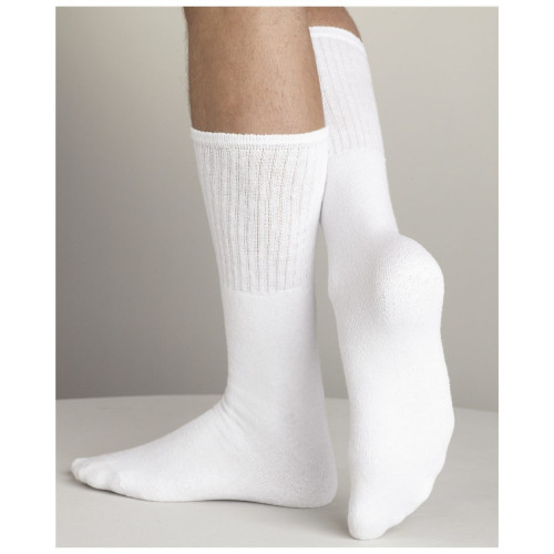 USA Men's Tube Socks (6Pack) Color White